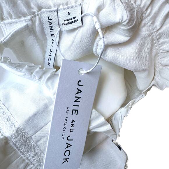 Janie and Jack Ruffle Trim Top, Size 5, Jet Ivory - Picture 12 of 12